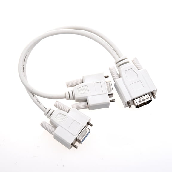 New Arrivals NEW 1 PC to 2 MONITORS SPLITTER CABLE FOR VGA VIDEO