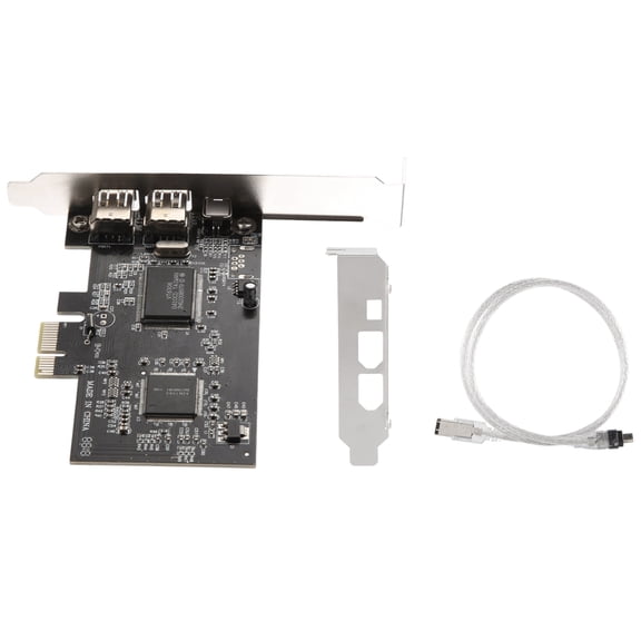 New Arrivals PCI-E PCI Express FireWire Card, IEEE 1394 Controller Card with Firewire Cable, for Video, Audio Transmission,Etc
