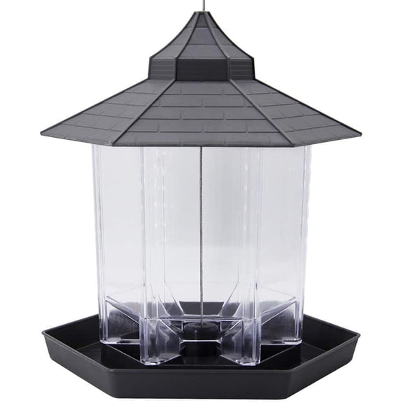 New Arrivals Panorama Bird Feeder, for Garden Yard Decoration (Grey)