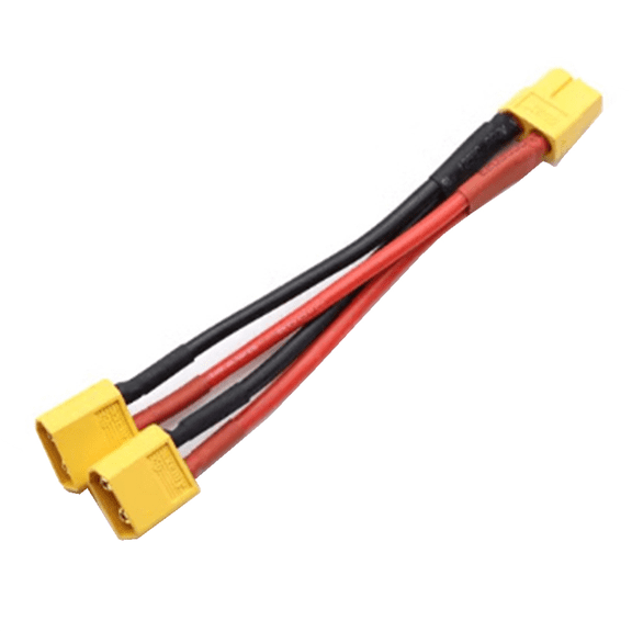 New Arrivals Parallel Battery Connector 1Female to 2Male Cable for RC