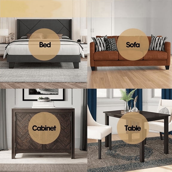 New Arrivals Rubber Strip Bed Riser 4 Piece Furniture