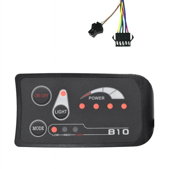 New Arrivals S810 E-Bike Meter LED Display 36V UART for Meter(SM 5+2PIN)