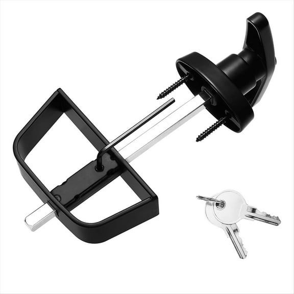 New Arrivals Shed Door Latch, Safe and , Locks with 2Keys,-Handle Lock Kit for Storage Barn, Chicken Coops 5.5 Inch Stem