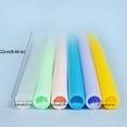 thumbnail image 1 of New Arrivals--Silicone Openable and Washable No Brush Needed Reusable Detachable Snap, Toyeng Silica Gela Straw(Blue), 1 of 7