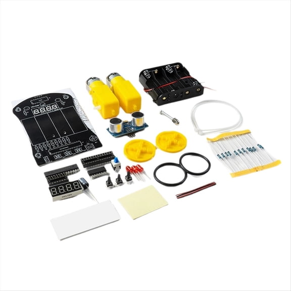 New Arrivals Smart Car DIY Electronic Kit 51 MCU Ultrasonic Obstacle Avoidance Automatic Ranging Robot Programming