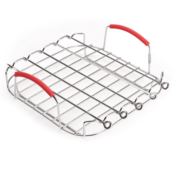 New Arrivals Stainless Steel AirFryer Grill Rack Versatile Square Roasting