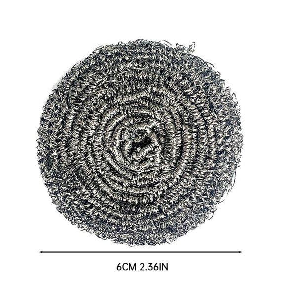 Toyeng Kitchen Cleaning Supplies Clearance! Stainless Wire Metal Pot Scrubber for Kitchen Clean 4Pcs(Clear)