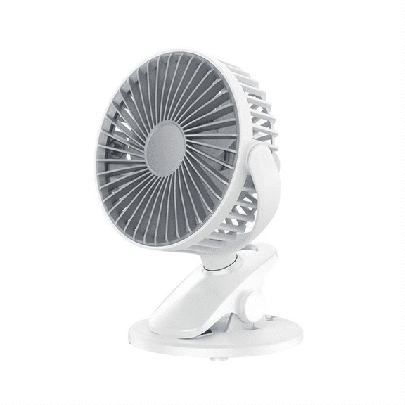 New Arrivals Summer Clip-on Fan Portable Automatic Oscillating Head White