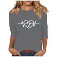 thumbnail image 1 of TaLove Long Sleeve Shirts For Women Casual,Women Blouses Long Sleeve Plus Size Womens Tops Summer 2025 2xl Shirts For Women Pack V NeckFall Outfits For Women 2025, 1 of 4