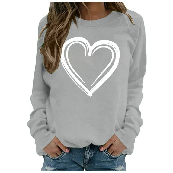 TaLove Long Sleeve Shirts for Women Casual, Womens Tops Long Sleeve Cute Lightweight Fall Winter Loose Casual Pullover Fall Outfits 2025