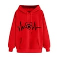 thumbnail image 1 of New Arrivals TaLove womens fall fashion 2025Hoodies For Women Graphic Sweatshirts For Women Trendy 2025 Womens Summer Tops Long Sleeve Loose Fit Womens Tops Trendy 2025 Plus Size, 1 of 3