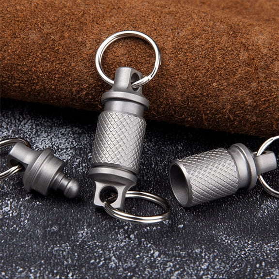 New Arrivals Titanium Quick Release Swivel Keychain, Pull Apart Detachable