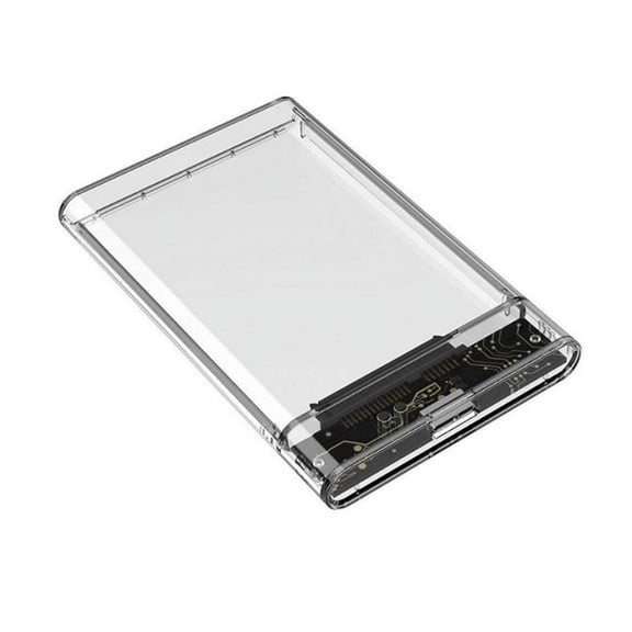 New Arrivals Transparent White HDD Case for Hard Box 2.5 Inch Enclosure