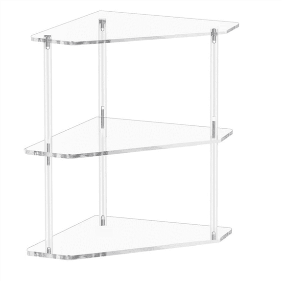 New Arrivals Triangle End Table - 3 Tier Corner Side Small
