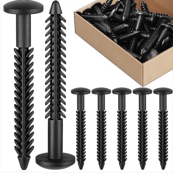 New Arrivals Vinyl Shutter Fasteners for Window Outside, Plastic Screws Exterior Pin Pegs 38PCS