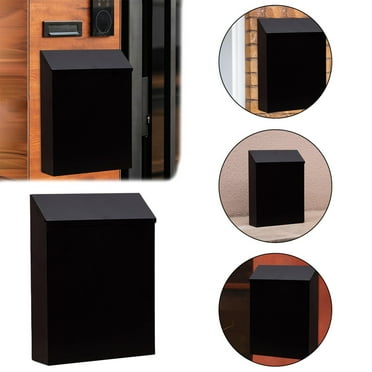 New Arrivals Wall Mounted Mailbox Decoration Home Improvement! Kpamnxio Wall Mounted Mailbox Decoration Holder Box Wall Hanging Mail Box for Gate Porch Decor, 11.31In, Material: Iron
