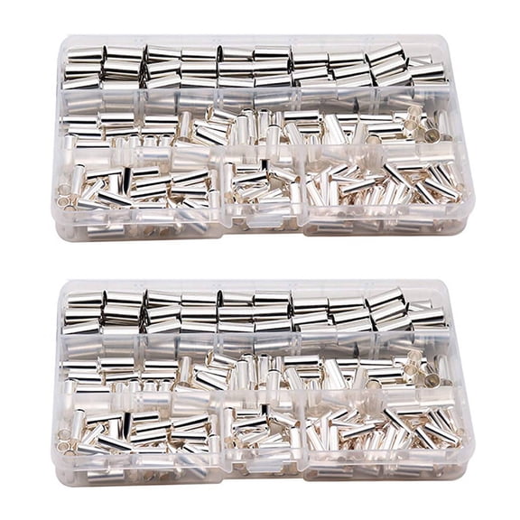 New Arrivals Wire Copper Crimp Fitting Ferrules,AWG 4,6,8,10 Non Insulated Cable Housing Ferrule Pin Cord End Terminal Kit(480PCS)