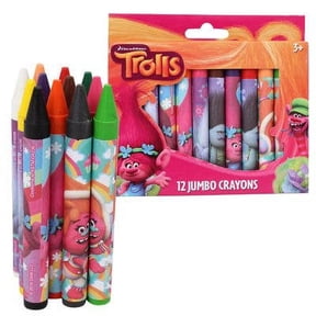 New Arrive Dreamwork Trolls Jumbo Crayon 12-pack - 1 Set