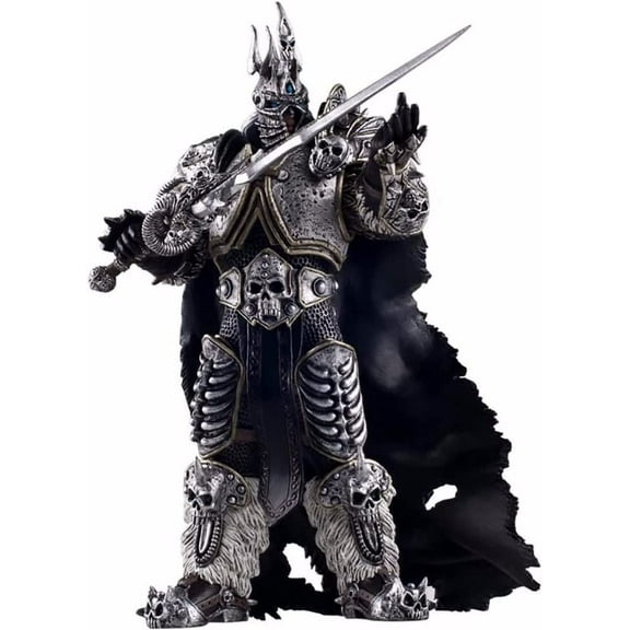 New Arthas, Sylvanas Anime , World of Warcraft PVC Cartoon Game Character Statue Collectibles Decorations Crafts Gifts (Arthas 15cm)