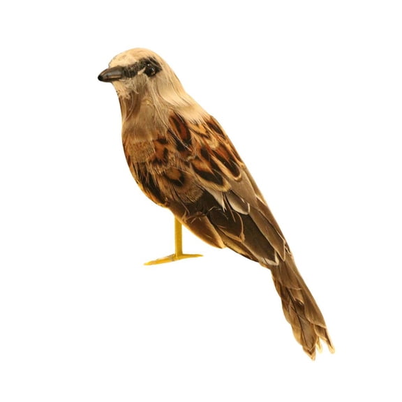 New Artificial Bird Realistic Sparrow Taxidermy Figurine garden and home Decor - 1, as described 1