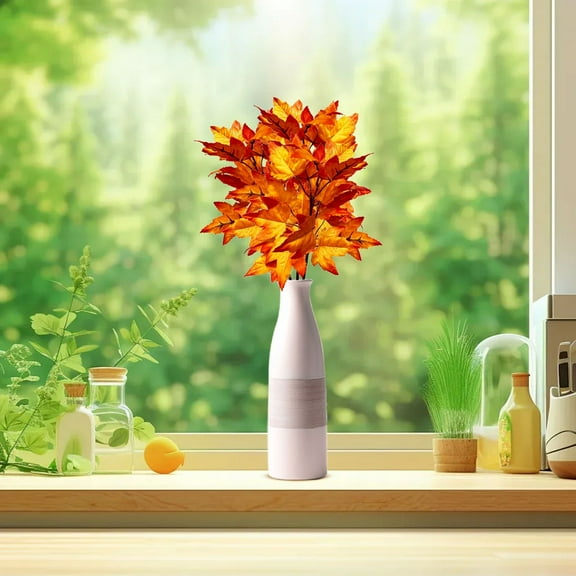 New Artificial Maple Leaves Fall Decor Autumn Thanksgiving Christmas Wedding Party Home Decor A