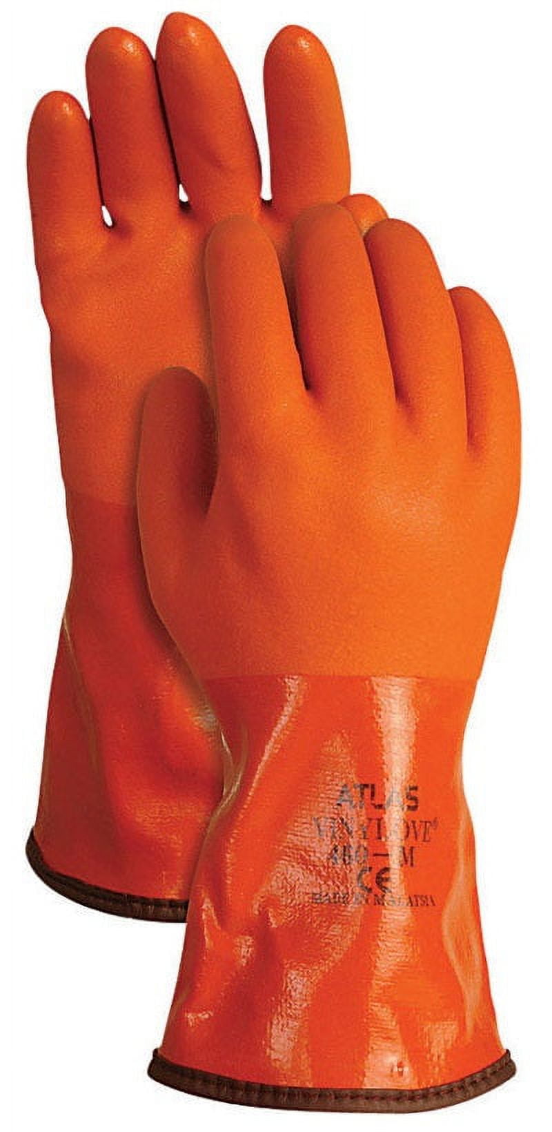 3M Thin Orange Work Gloves Woman Nitrile Rubber Coated Grip Touch