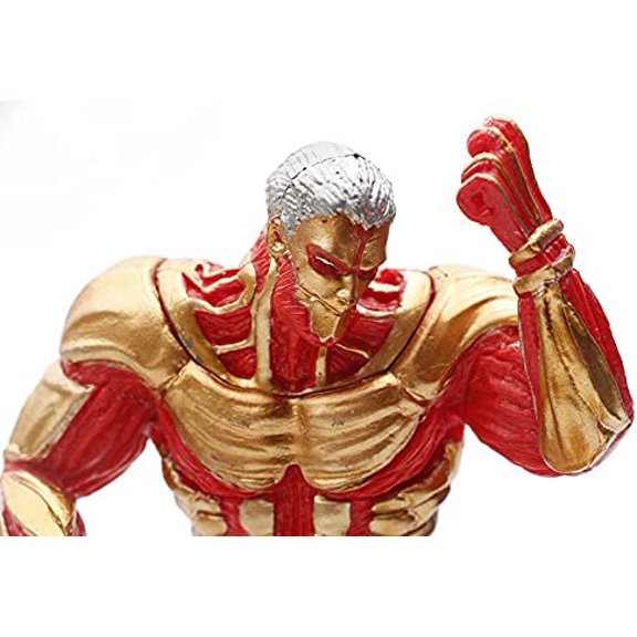 New Attack on Titan Anime Characters Ornament, Titan Ornaments PVC Statue Collectible Figurine Decoration Anime Fans (Colossal Titan 17cm)