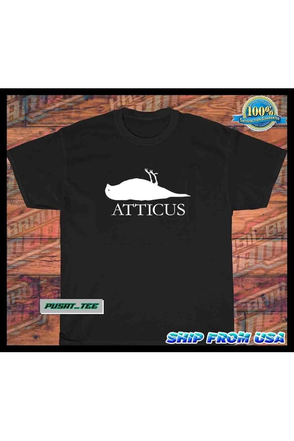 New Atticus Alternative American Funny Logo Men's T-Shirt Size S-5XL