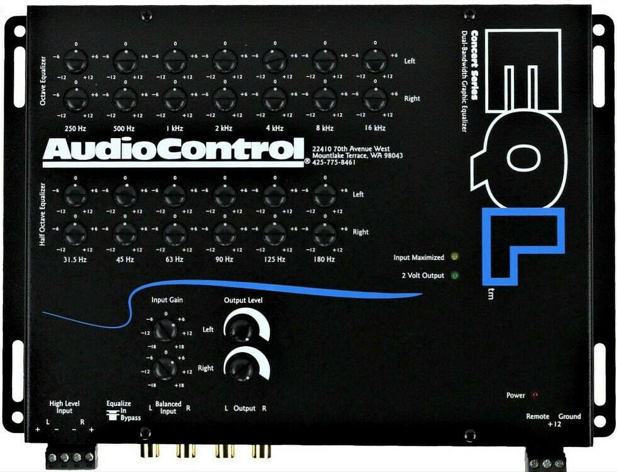New Audiocontrol EQL 2 Channel Pre Amp EQ 13 Band Equalizer With Level ...