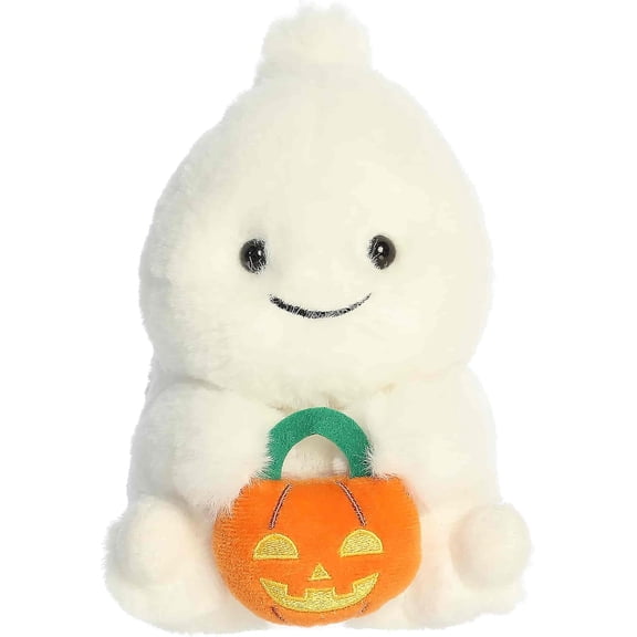 New Aurora Spooky Halloween Rolly Pet Gerome Ghost Plush - White 5.5 Inches
