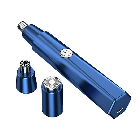 New Automatic Electric Nose Hair Trimmer, 2-in-1 Nose Hair Trimmer Device, Portable USB Rechargeable Nostril Nose Hair Vacuum Cleaning System for Men