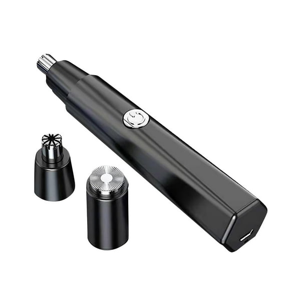 New Automatic Electric Nose Hair Trimmer, 2-in-1 Nose Hair Trimmer Device, Portable USB Rechargeable Nostril Nose Hair Vacuum Cleaning System for Men