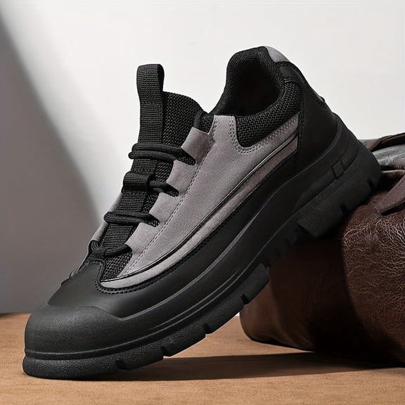 New Autumn-Winter Fashion Casual Flat Shoes, Low Top Lace Men's Athletic Sneakers Breathable