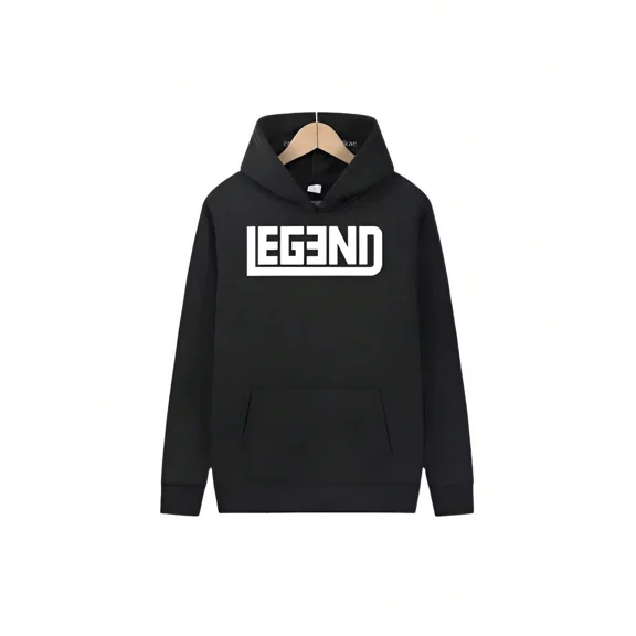 New Autumn Winter Velvet LEGEND Patterns Hoodie Women Man Sweatshirts Hip Hop Fashion Casual Streetwear Clothing15 Colors 437