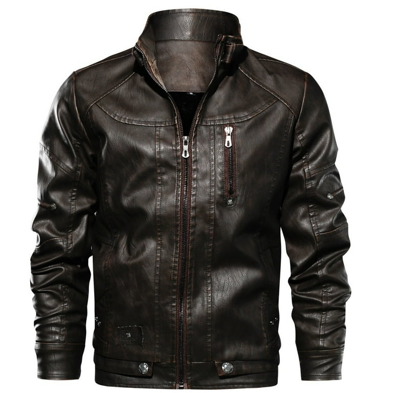 Fashion men's lambskin leather down jacket