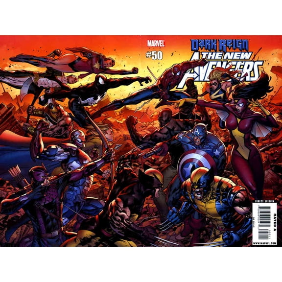 New Avengers #50 VF ; Marvel Comic Book