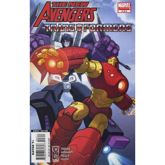 New Avengers/Transformers #3 VF ; Marvel Comic Book