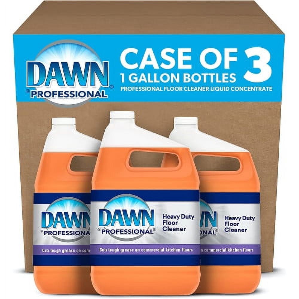 Dawn Professional Heavy-Duty Low Foaming Floor Cleaner, Neutral Scent, 1 gal Bottle, 3/Carton