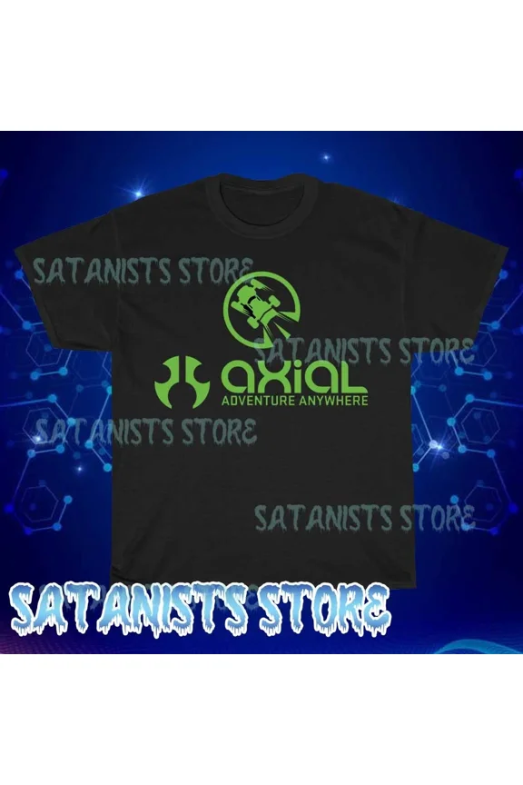 New Axial RC Remote Control Logo Men's Black Crewneck Funny Size S to 5XL