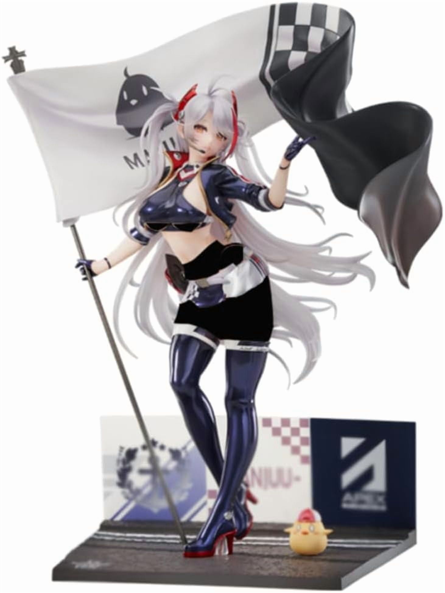 New Azur Lane Prinz Eugen (Racing Suit Ver) Character Anime Model Statue Action Figures Desktop Ornament Popular Decorations Fan Souvenirs Creative Gift Collectable