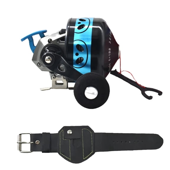 New BL50 Fishing Reel Metal Slingshot Shooting Fish Closed Wheel Left/Right Rocker Arms Interchangeable Spinning Hand Wheel