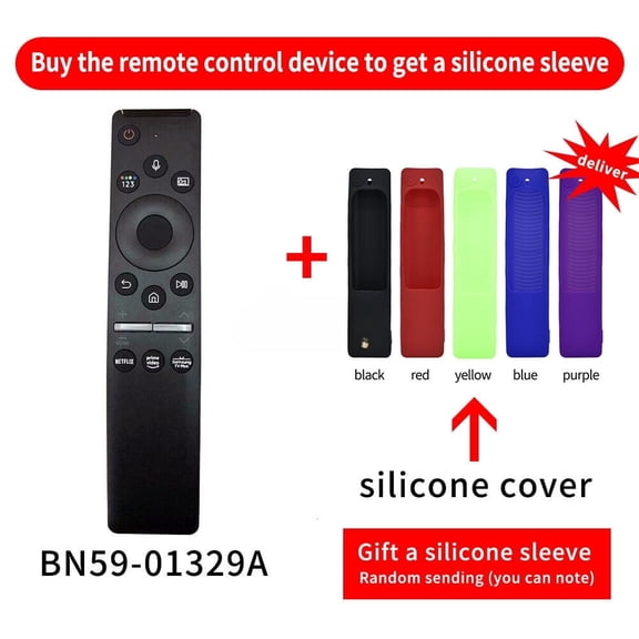 New BN59-01329A For Voice TV Remote Control QN50Q80TAFXZA With Cover