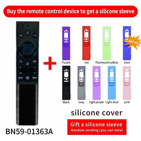 New BN59-01363A For Voice TV Remote UNAU8000F RMCSPA1AP1 With Cover