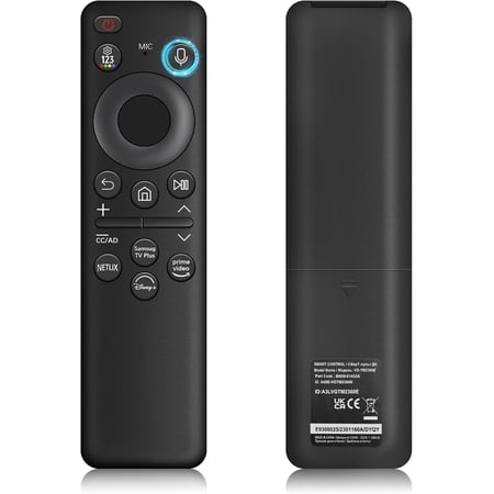 New BN59-01432A TV Remote Control for Samsung TV OLED Neo QLED Crystal UHD The Frame S85F S90F S95F Q70D Q80D QN85D QN90D 4K TV Remote with Voice Control QN65Q80D TM2360E w/o Solar, Black