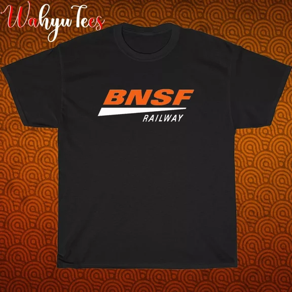 New BNSF Railway Logo Black/Grey/Navy/White Size S-5XL Unisex T-Shirt