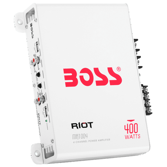 New BOSS AUDIO Riot MR1004 400 Watt 4 Channel Marine Power Amplifier Amp Mosfet