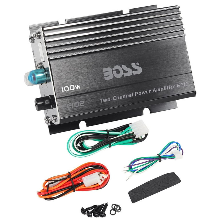 New BOSS CE102 100 Watt 2 Channel Mini Car/Motorcycle/ATV Audio