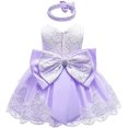 thumbnail image 1 of New Baby Princess Girls Dress Christening Lace Wedding Party Kids Clothes 0-24M, 1 of 3