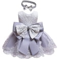 thumbnail image 1 of New Baby Princess Girls Dress Christening Lace Wedding Party Kids Clothes 0-24M, 1 of 3
