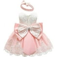 thumbnail image 1 of New Baby Princess Girls Dress Christening Lace Wedding Party Kids Clothes 0-24M, 1 of 3